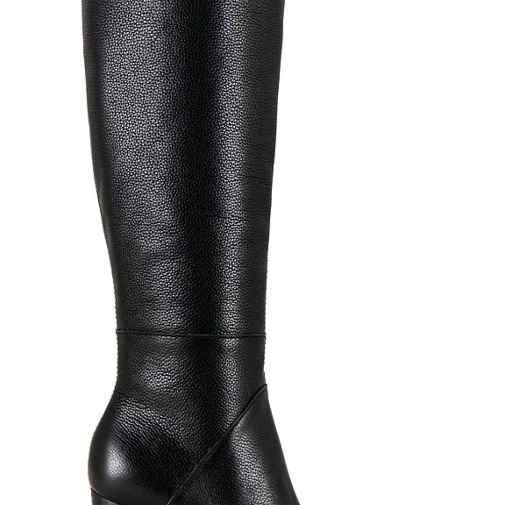 Dolce Vita Black Leather Knee-High Boots